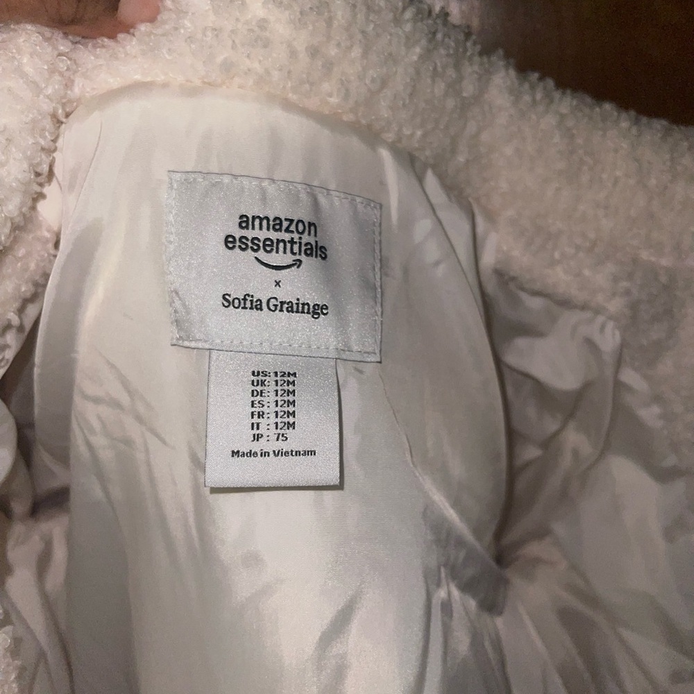 Amazon Essentials Soft Light Pink Teddy Jacket